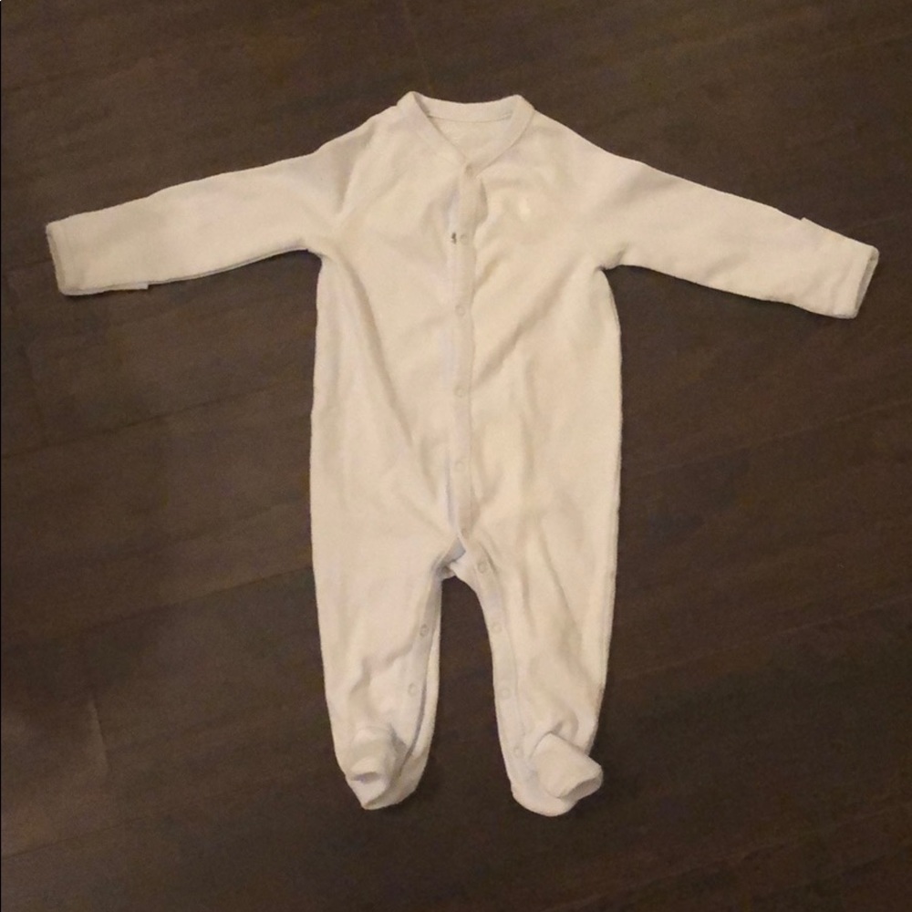 Footed Ralph Lauren baby sleeper